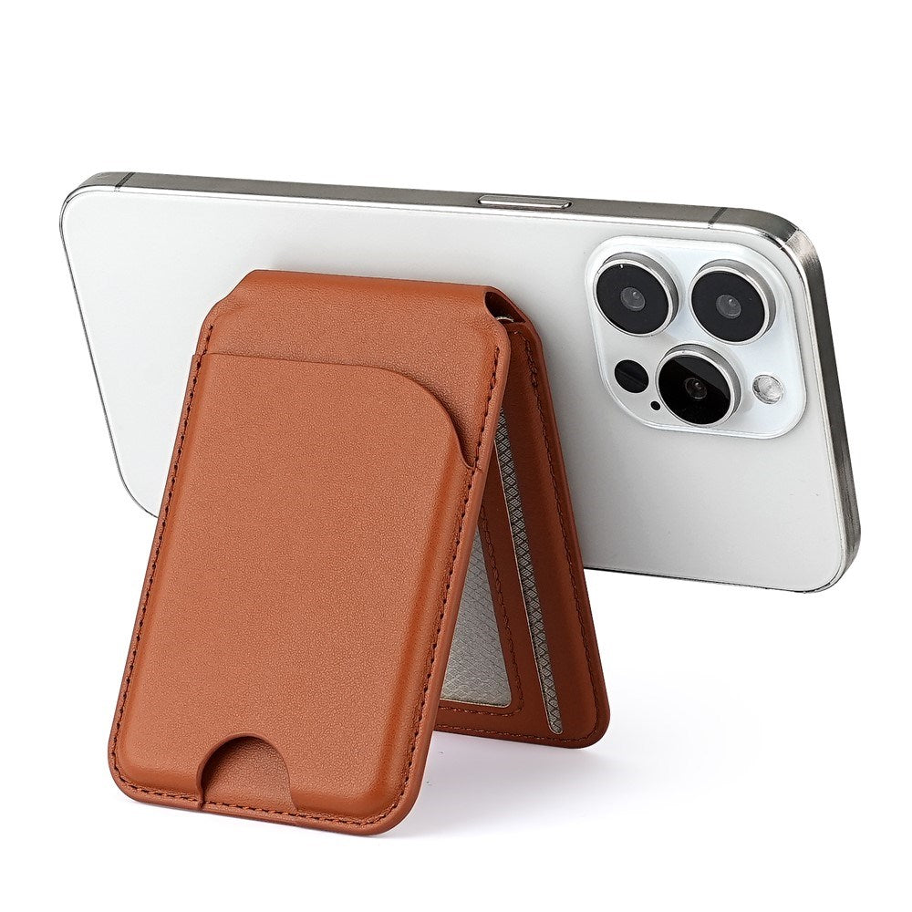 EIDERWOOD Magnetic Card Holder for 3 Cards with Stand Function - MagSafe Compatible - Green