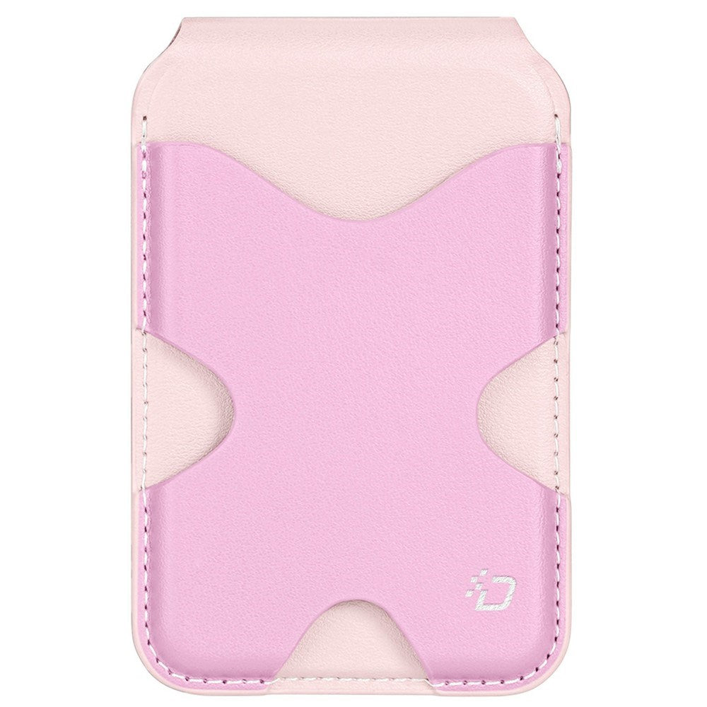 DUX DUCIS Magnetic Card Holder for 5 Cards with Stand Function - MagSafe Compatible - Pink