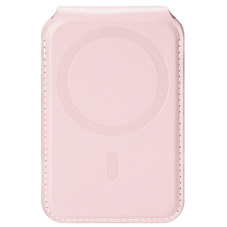 DUX DUCIS Magnetic Card Holder for 5 Cards with Stand Function - MagSafe Compatible - Pink
