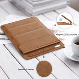 iPad 9.7 / 10.2 / 10.5 / 11" (19cm x 26cm x 7mm) Leather Shockproof Tablet Sleeve - Light Brown