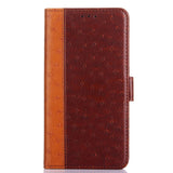 OnePlus North N10 5G Ostrich Leather Wallet Case - Brown