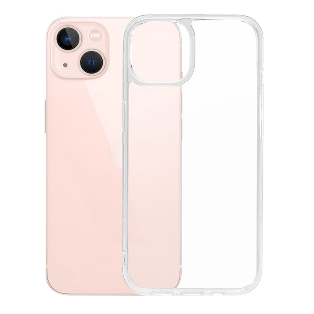 MOMAX iPhone 13 Mini Flexible Plastic Case w. Glass Back - Transparent