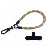 Polyester Wrist Strap with Insert Plate - 30cm - Beige / White
