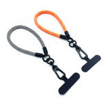 Polyester Wrist Strap with Insert Plate - 30cm - Black / White