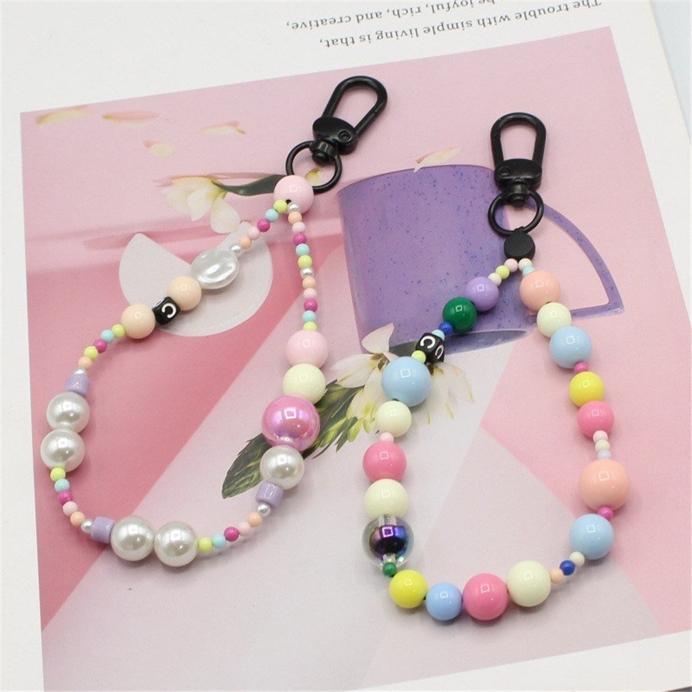 Wrist Strap w. Beads - 30cm - Multicolored