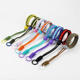 Adjustable Wrist Strap for Mobile - Braided Polyester - Green / Yellow