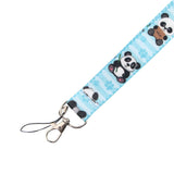 Key Hanger with strap and Carabiner Lock - Panda