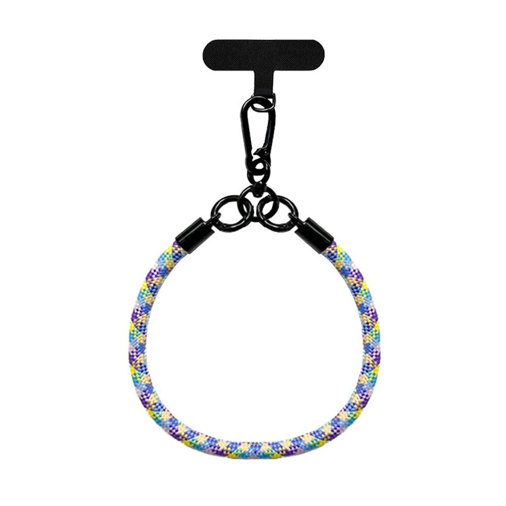 Braided Polyester Wrist Strap - incl. Insert Plate - 30cm - Multicolored
