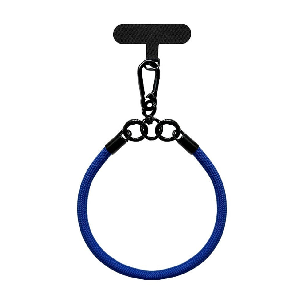 Braided Polyester Wrist Strap - incl. Insert Plate - 30cm - Blue