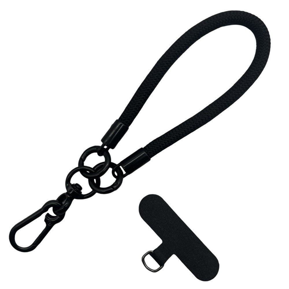 Braided Polyester Wrist Strap - incl. Insert Plate - 30cm - Blue