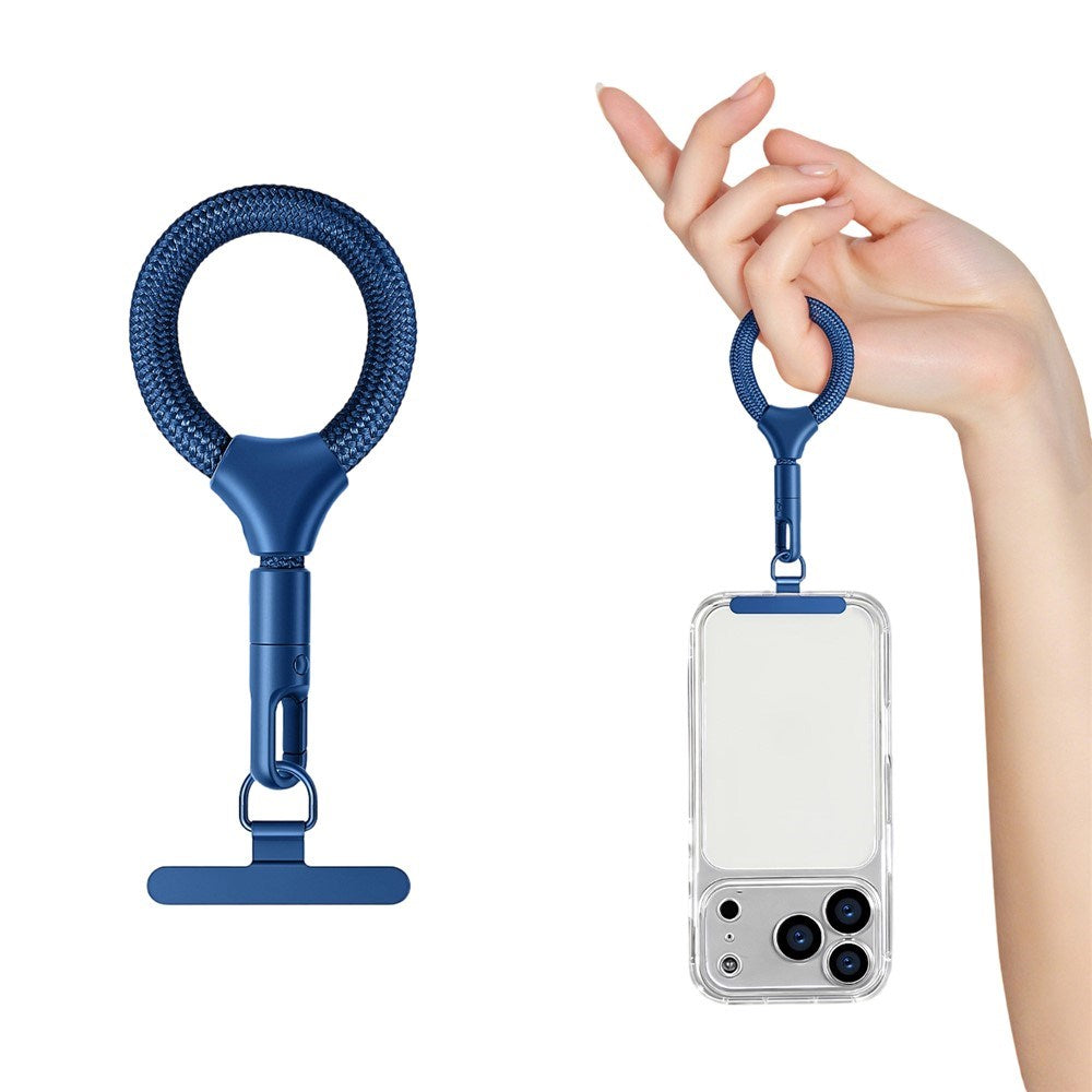 Polyester Phone Finger Strap - 10cm - Blue
