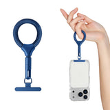 Polyester Phone Finger Strap - 10cm - Blue