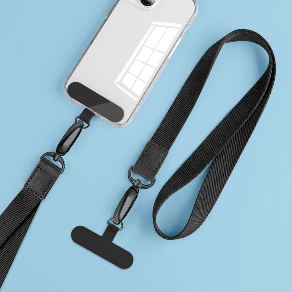 Strap w. Metal Buckle for Mobile - Black