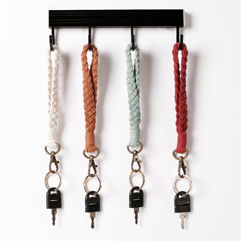 Key Lanyard / Wrist Strap 18cm - Textile - Brown