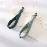 Key Lanyard / Wrist Strap 18cm - Textile - Blue