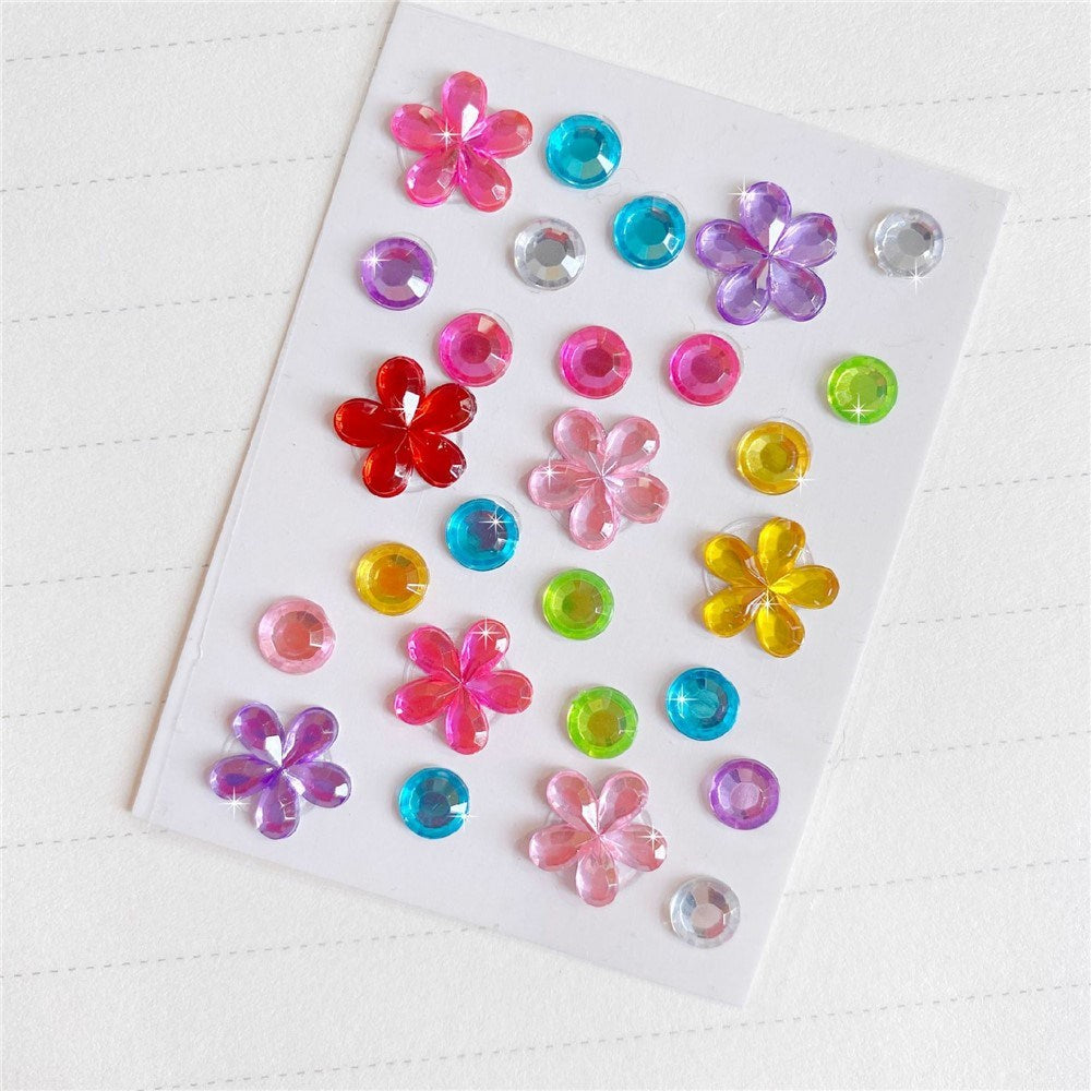 Self-Adhesive 3D Stickers - Multicolored - Round