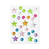 Self-Adhesive 3D Stickers - Multicolored - Round & Stars
