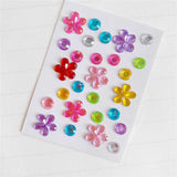 Self-Adhesive 3D Stickers - Multicolored - Round & Stars