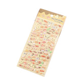 Mini 3D Bubble Foam Stickers - Mixed Food