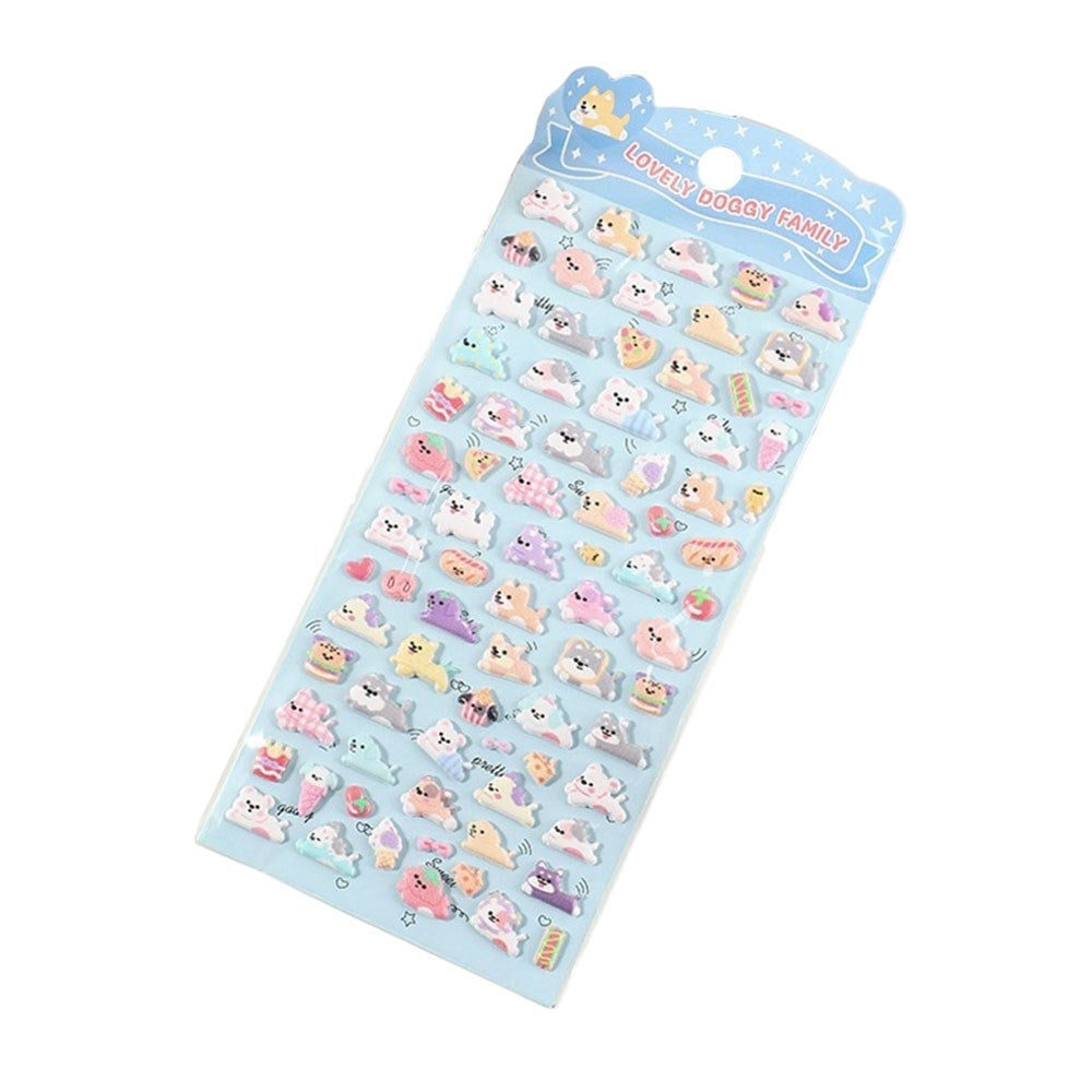 Mini 3D Bubble Foam Stickers - Dogs & Food
