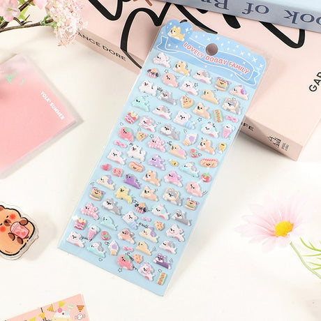 Mini 3D Bubble Foam Stickers for Phone & Camera Section - Dogs & Food