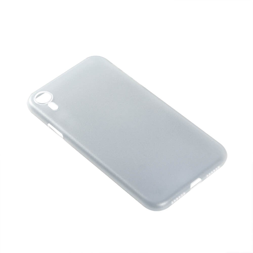 iPhone XR GEAR Semi Transparent Flexible Plastic Case - White