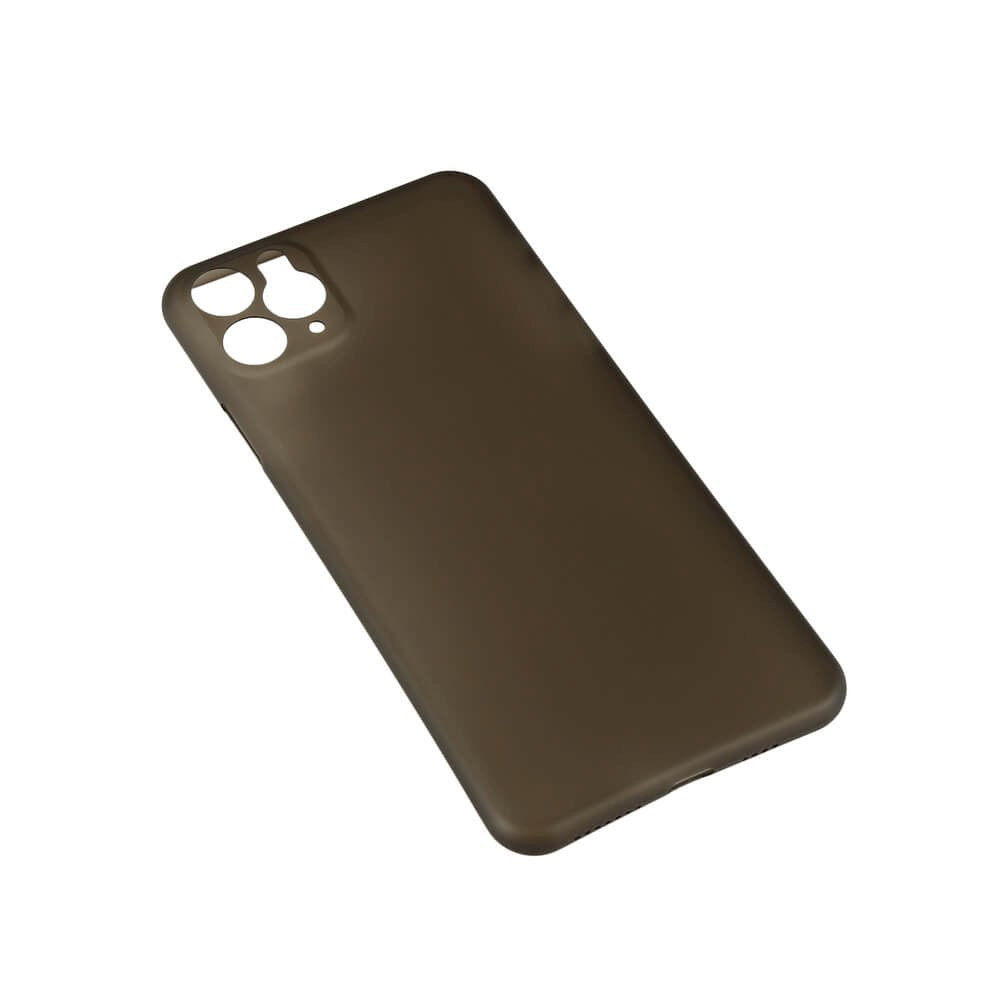 iPhone 11 Pro Max GEAR Semi Transparent Flexible Plastic Case - Black