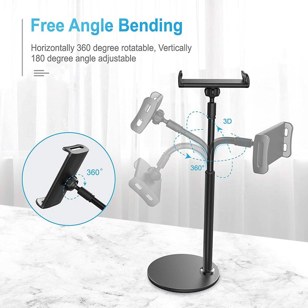 Phone / Tablet Table Holder With 360 ° Rotation - Black