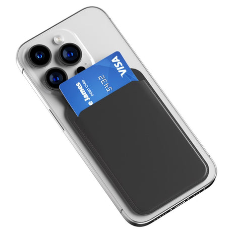 Magnetic Card Holder with Mirror & Stand Function - Blue