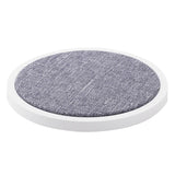 GEAR 15W Wireless Charger with Textile - White / Grey