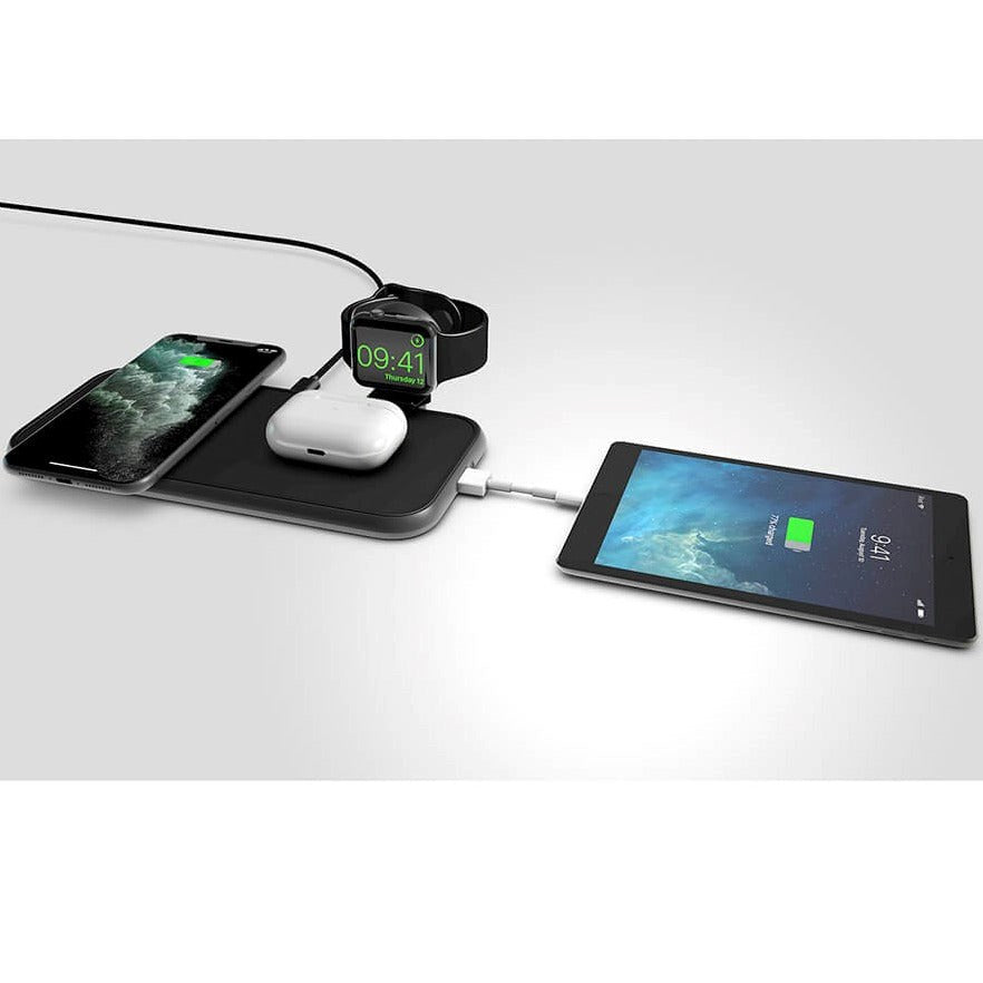 ZENS 4-in-1 Aluminium Wireless Charger 45W - Black