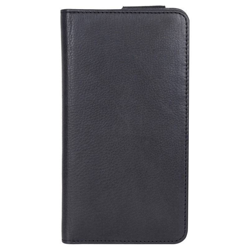 GEAR Buffalo Wallet Universal Genuine Leather Wallet Case Black - (Max. Phone: 157 x 76 x 10 mm)