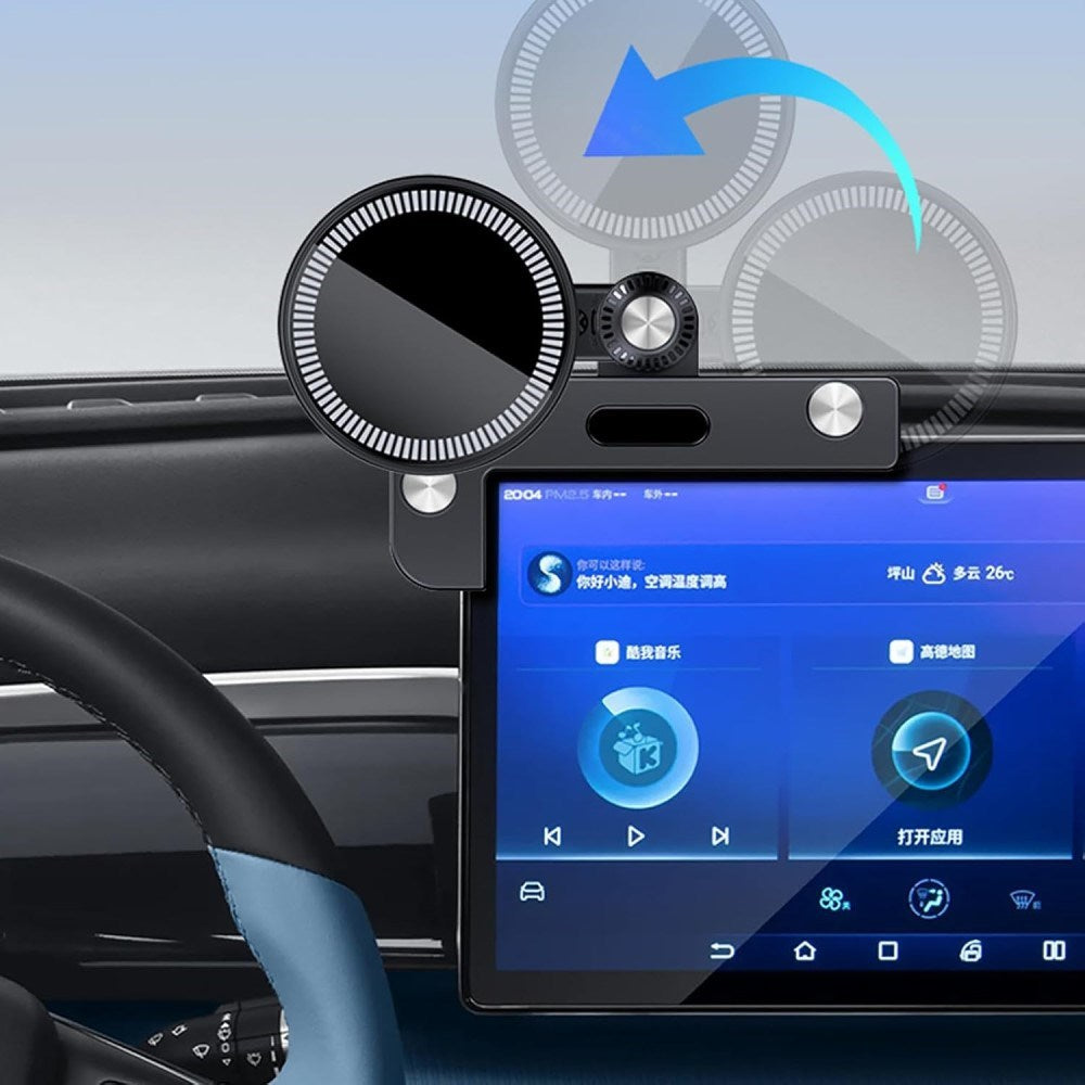 Mobile Holder for Screen for Tesla Model 3 / Y (2020-22) with Magnet - MagSafe Compatible - Black