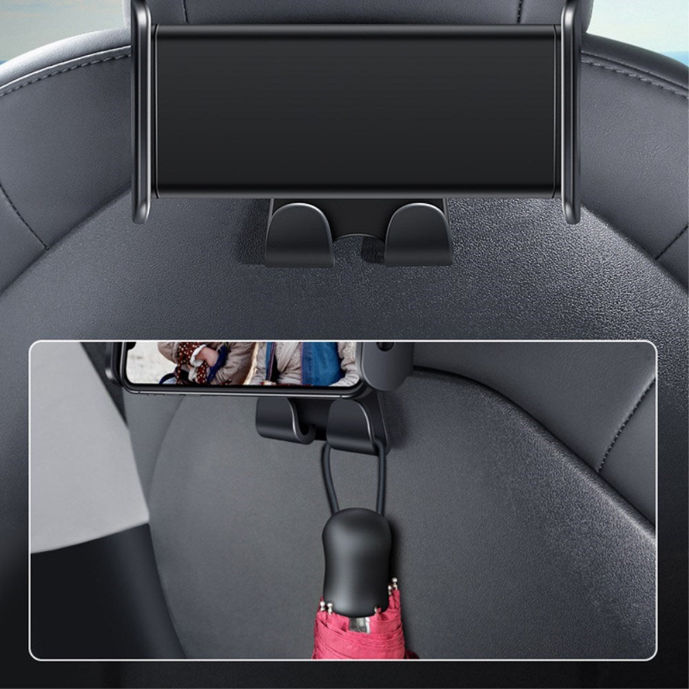 Tesla Model 3 (2017-22) / Model Y (2021-22) - Mobile / Tablet holder for the back seat - Black