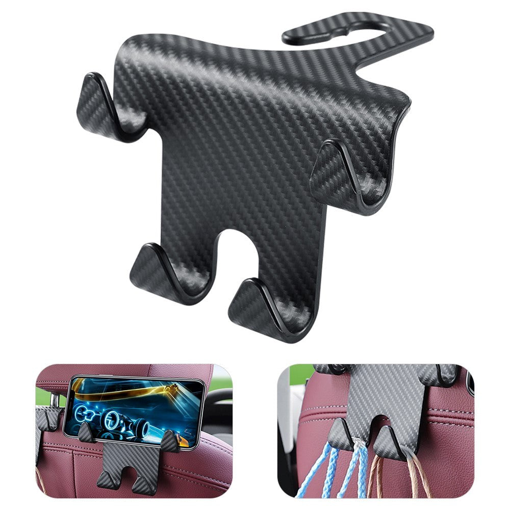 Smartphone Holder with Headrest Installation - Black