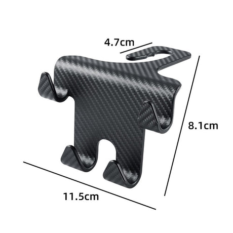 Smartphone Holder with Headrest Installation - Black