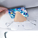 Magnet Holder for the Car's Sun Visor - Beige