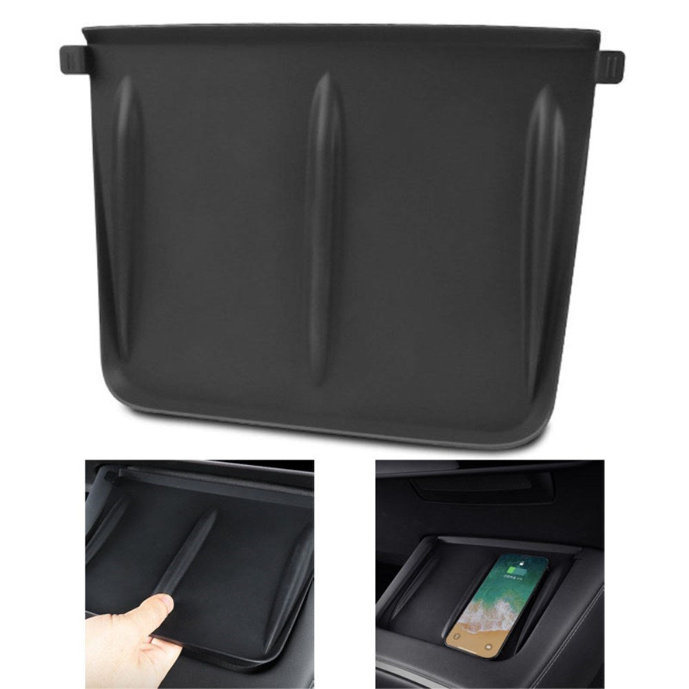 Non-slip Silicone Mat for Center Console in Tesla Model 3 / Y - Black