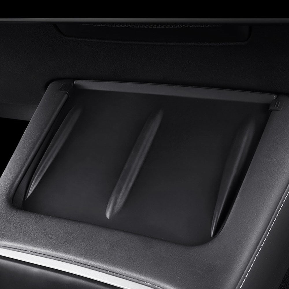 Non-slip Silicone Mat for Center Console in Tesla Model 3 / Y - Black