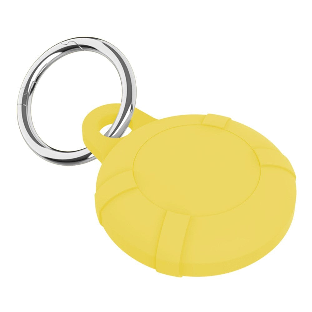 AirTag Silicone Case with Key Ring - Yellow