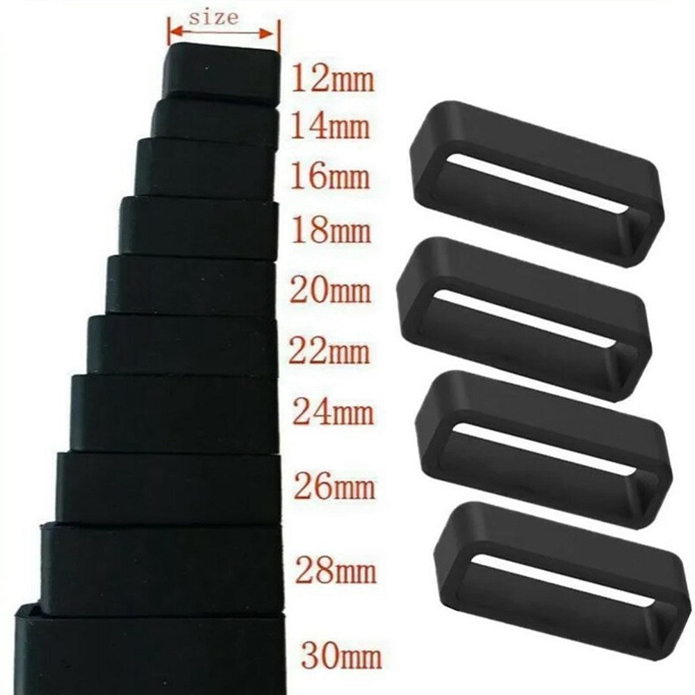 Universal Strap Holder for Smartwatch Strap (22mm) - Black