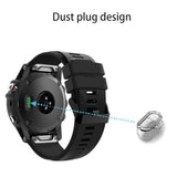 Silicone Dust Protection Plug for Garmin Forerunner 955 / 255 / 255S - Black