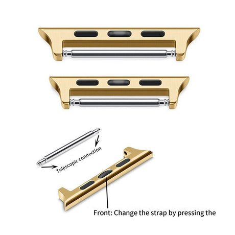 Apple Watch (38/40/SE/41/42mm) Strap Connector 20mm - Black