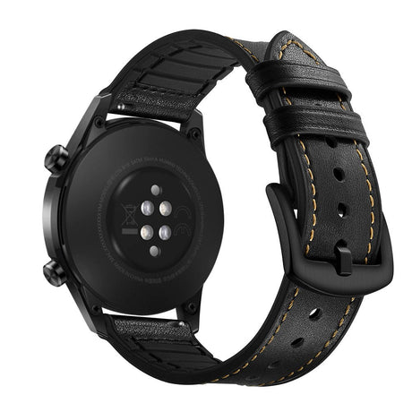 Smartwatch Universal (22mm) Leather Strap - Black