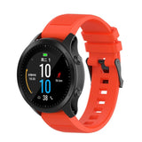 Universal Garmin Grooved Silicone 22mm QuickFit Strap - Orange