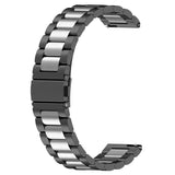 Smartwatch Strap Stainless Steel (22mm) - Black / Silver