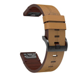 Universal Garmin Leather 26mm QuickFit Strap - Brown