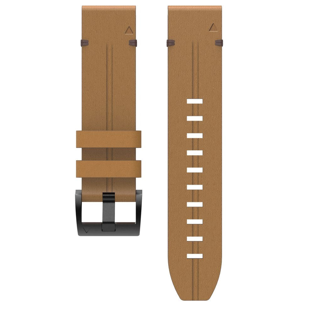 Universal Garmin Leather 26mm QuickFit Strap - Brown