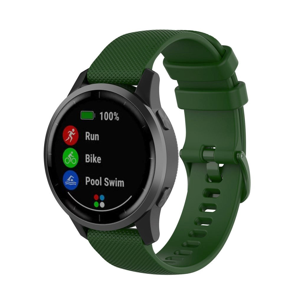 Smartwatch Silicone Strap (22mm) Chequered - Green