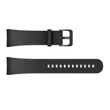 Samsung Galaxy Gear Fit2 Pro 18mm Striped Silicone Strap - Black